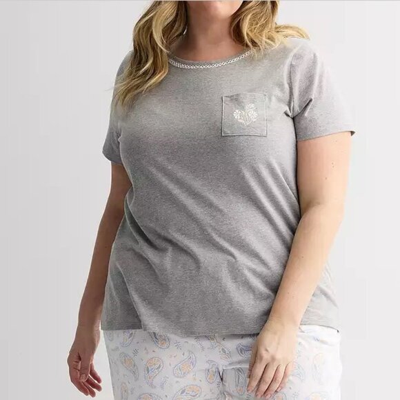 Croft & Barrow Top & Capri Pajama XXL - Picture 2 of 9